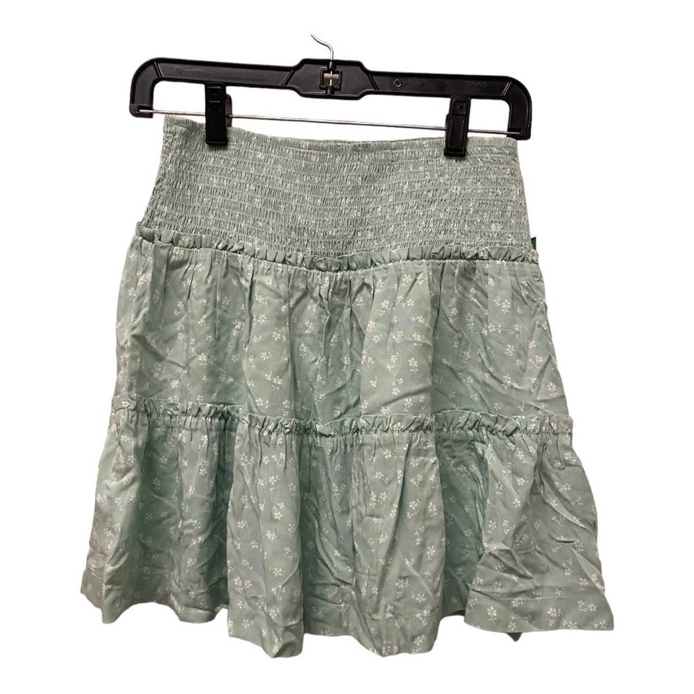 NWT Gap Skirts Girls Youth 14/16 Sage Floral Pull On Smocked Tiered Cottagecore